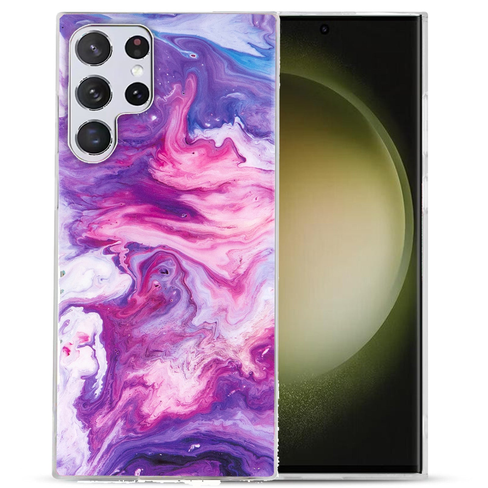 For Samsung Galaxy S23 Ultra IMD Marble Pattern Anti-collision TPU Case Back Protector Phone Cover For Samsung Galaxy S23 Ultra IMD Marble Pattern Anti-collision TPU Case Back Protector Phone Cover